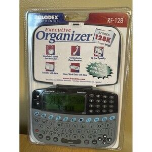 Rolodex RF-128 Electronics Personal Executive Organizer Backlight 128k Storage